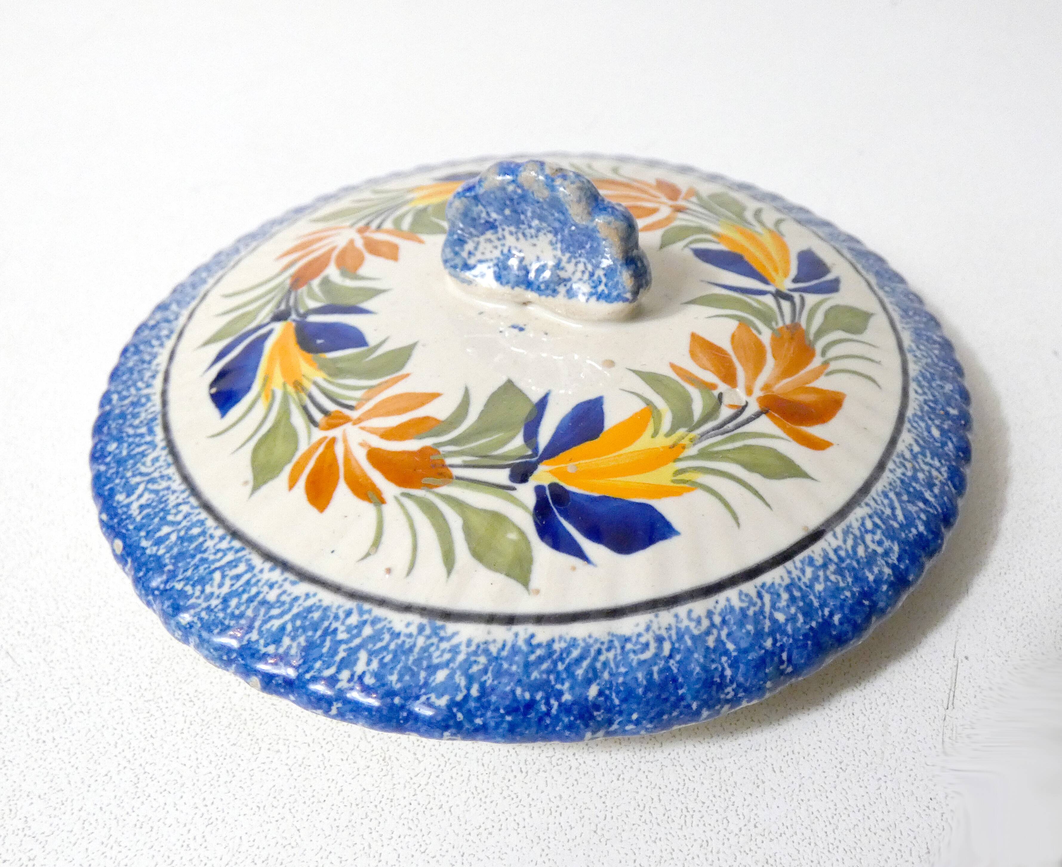 Henriot Quimper Butter Dish