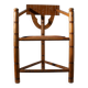 Swedish Carved Oak Monk Chair, 1930s