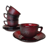 4 Arcoroc Sierra Ruby cups