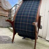 Checkered Chesterfield armchair 1950-1959
