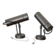 Brushed metal wall lights 1970 (tube)