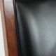 Beautiful and very comfortable black Art Deco design armchair