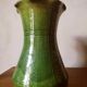 Glazed terracotta vase