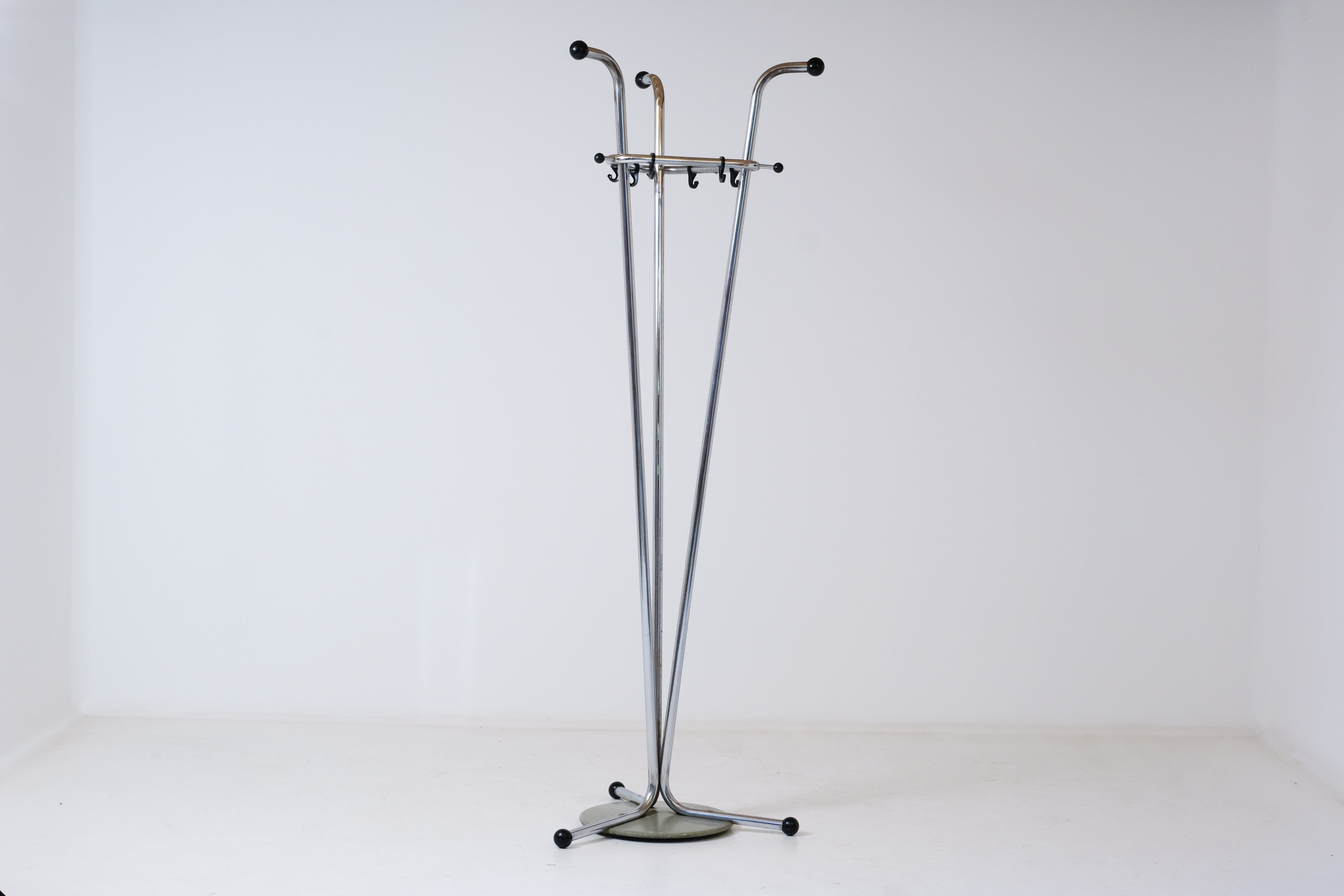 40s chrome tube coat holder