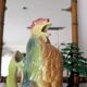 Large vintage rooster jug Saint-Clément country house spirit