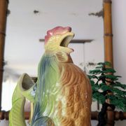 Large vintage rooster jug Saint-Clément country house spirit