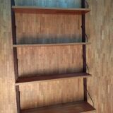 Teak wall shelf
