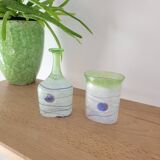 Vase et gobelet en verre Kosta Boda Suède