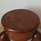 Antique walnut piano stool