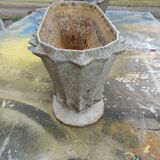 Pair of enamelled cast iron planters from 1900 from Charleville-Mézières