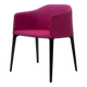 Laja chair from Pedrali in Magenta fabric.