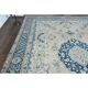 1970s Vintage Persian Handmade Wool Cotton Beige Area Rug 294x398