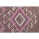 Vintage Turkish Oushak Handmade Wool Cotton Pink Runner Rug 294x283