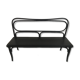 Black wood bench
