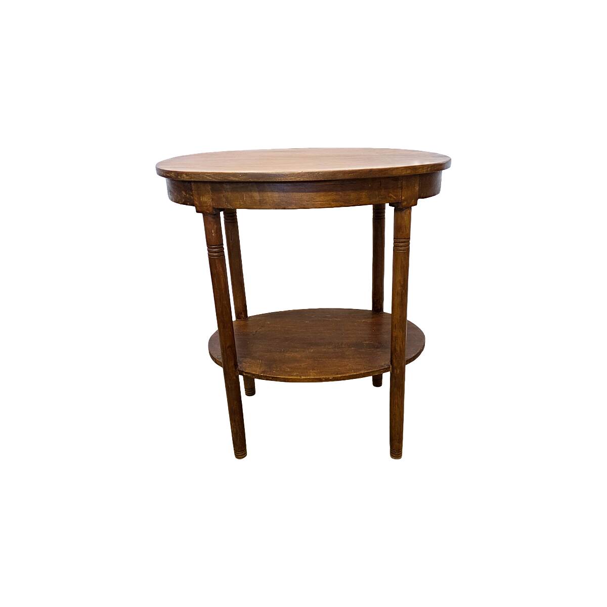 Old French Oval Side Table, 1940s