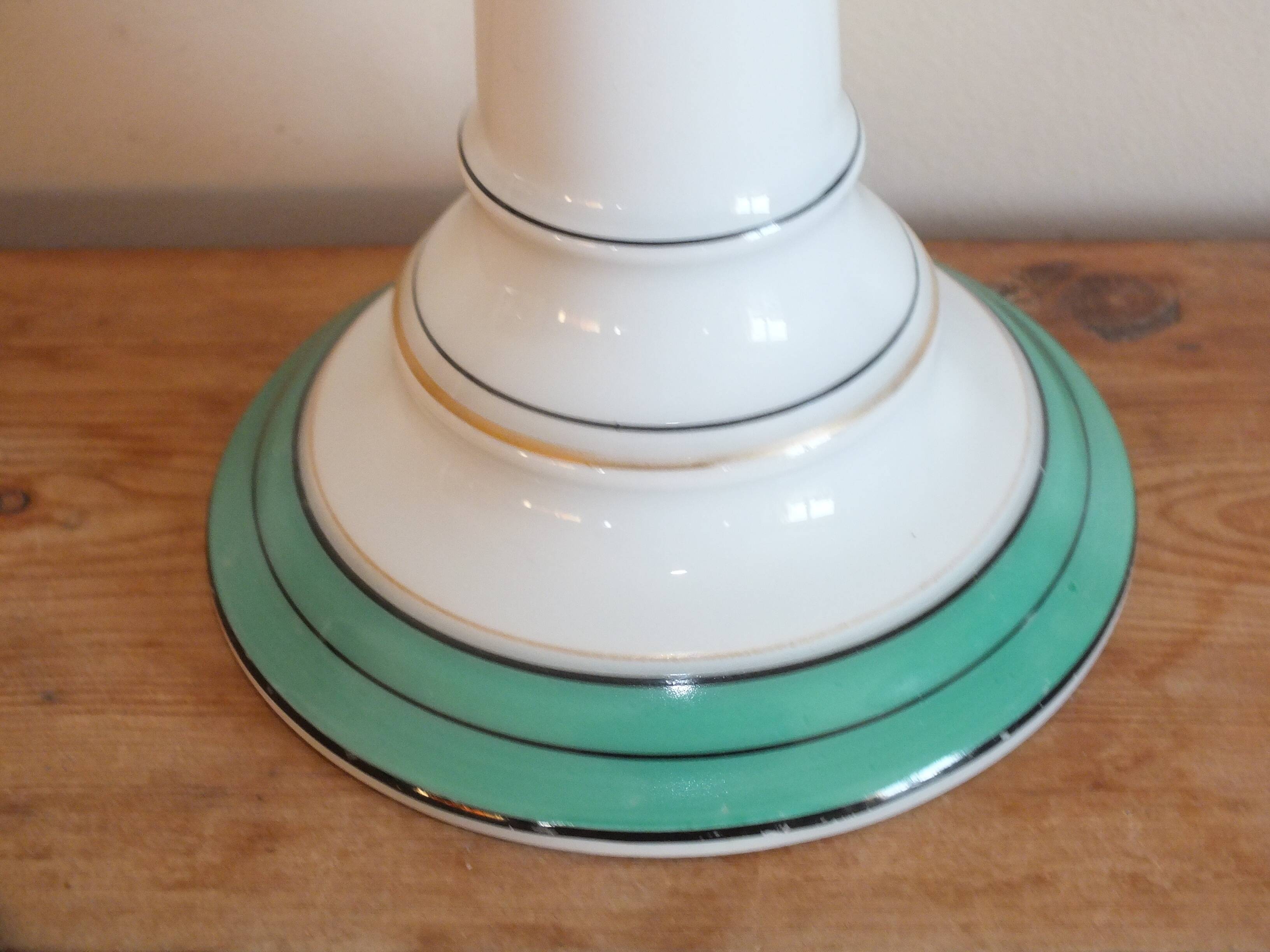 Antique Louis Philippe style candlestick in Paris porcelain