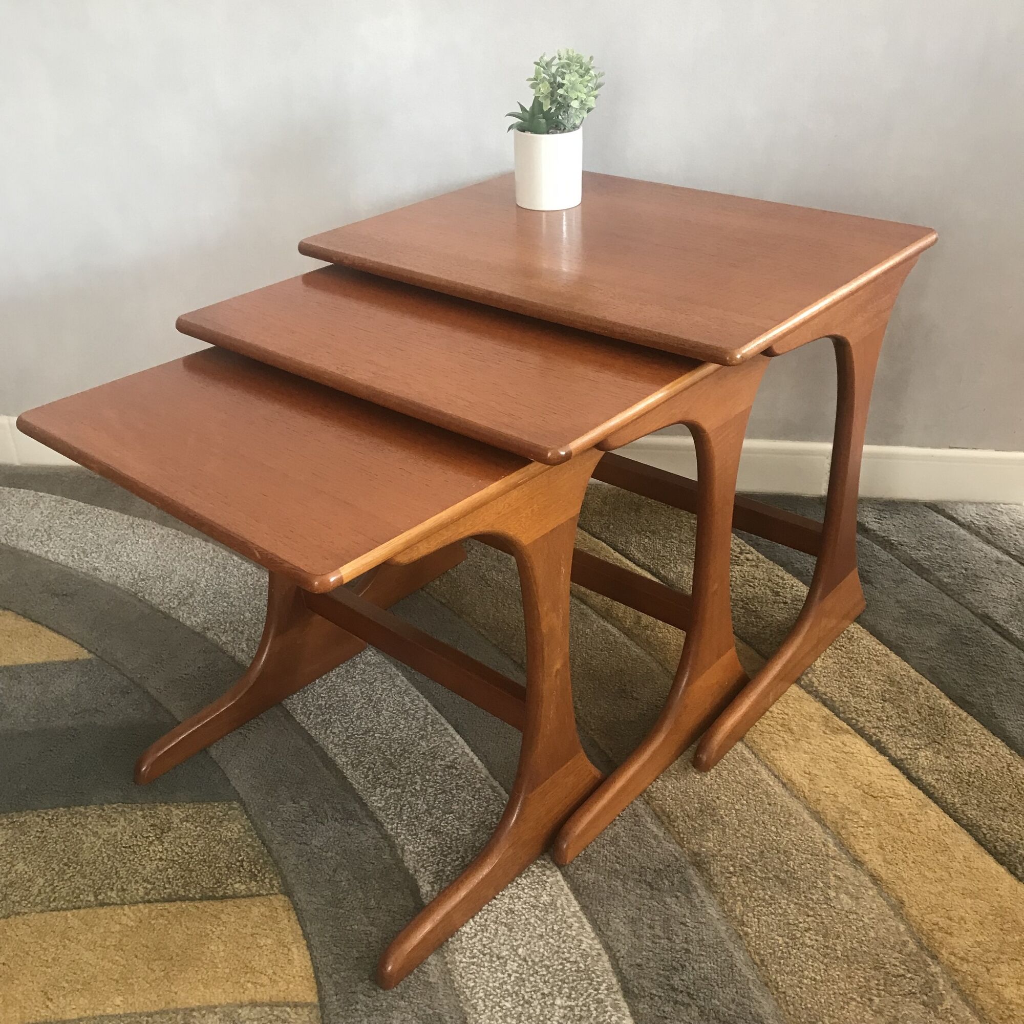 Teak nesting tables by G-plan 1960's