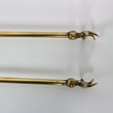Vintage brass fireplace accessory set