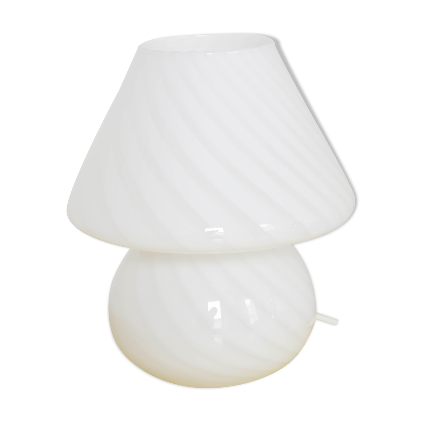 Lamp Swirl Vistosi Murano mushroom