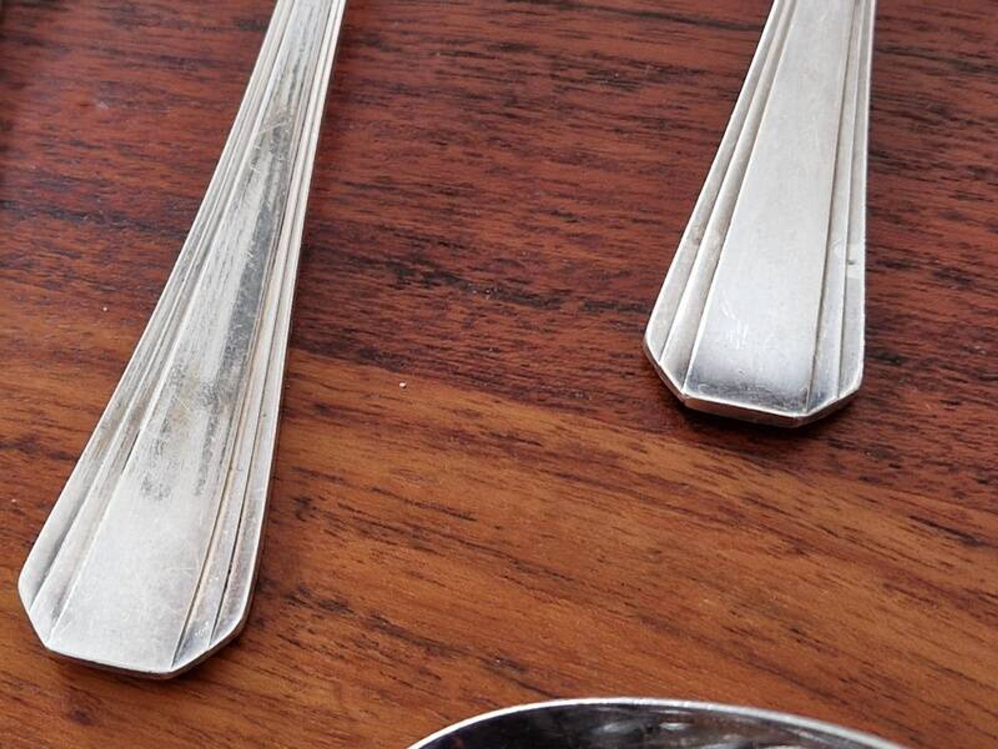 Christofle - Set of 12 Boréal pattern silver-plated table spoons