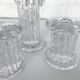 Glass candle holders by Göran Wärff for Kosta Boda, Sweden, 1970s.