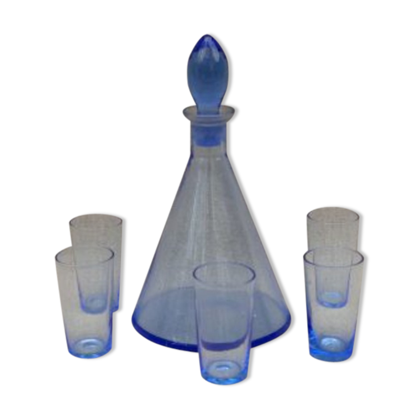 Decanter and its 5 shot glasses