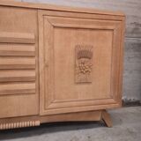 Buffet dresser sideboard bleached oak 1940 art deco