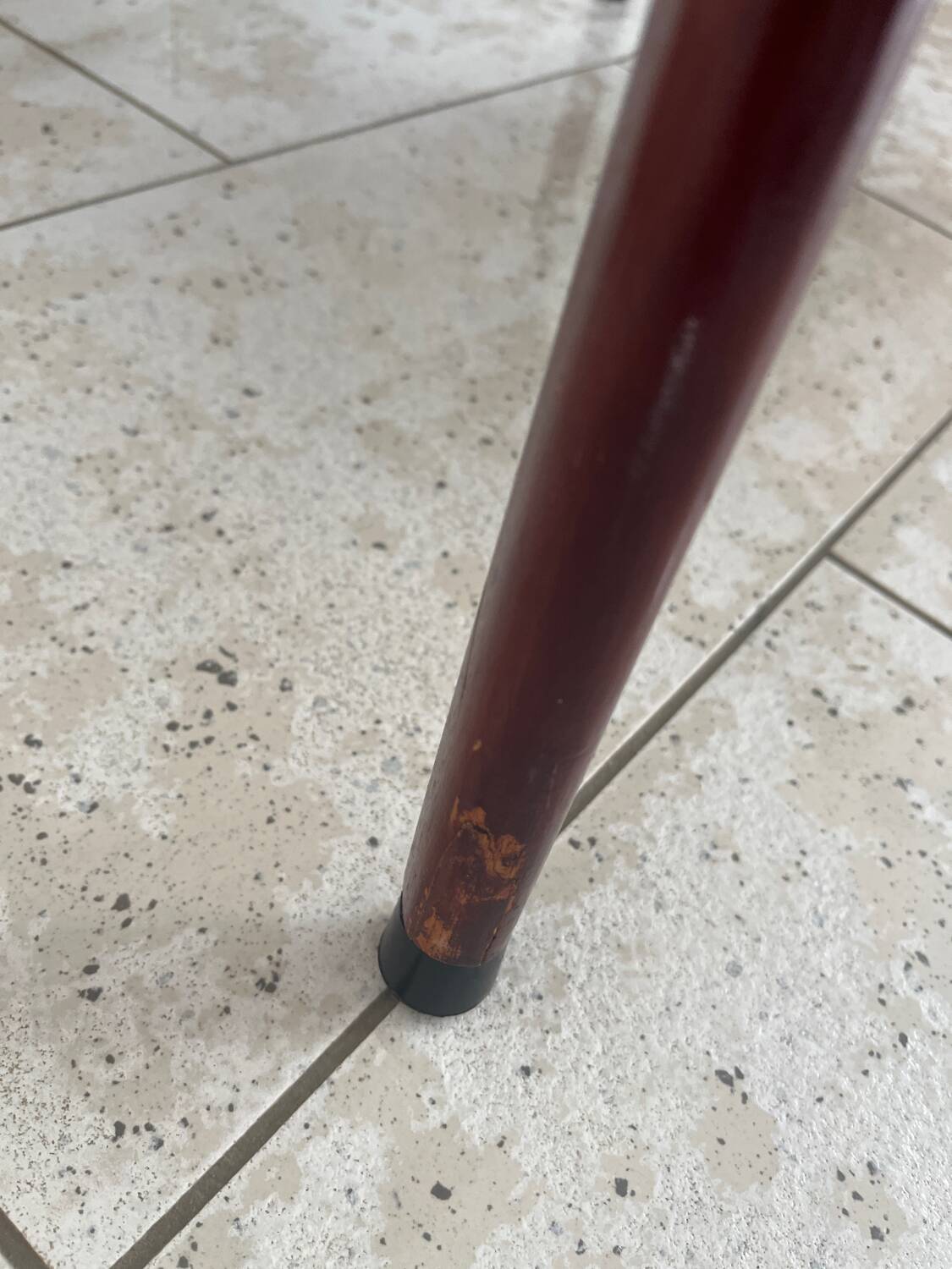 Vintage serving trolley in varnished wood from the 60s