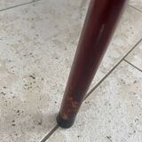 Vintage serving trolley in varnished wood from the 60s