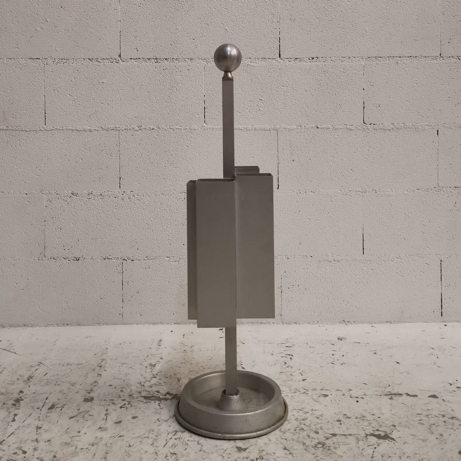 1970s vintage aluminium umbrella stand