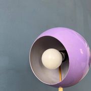 Vintage purple Herda space age eyeball desk lamp