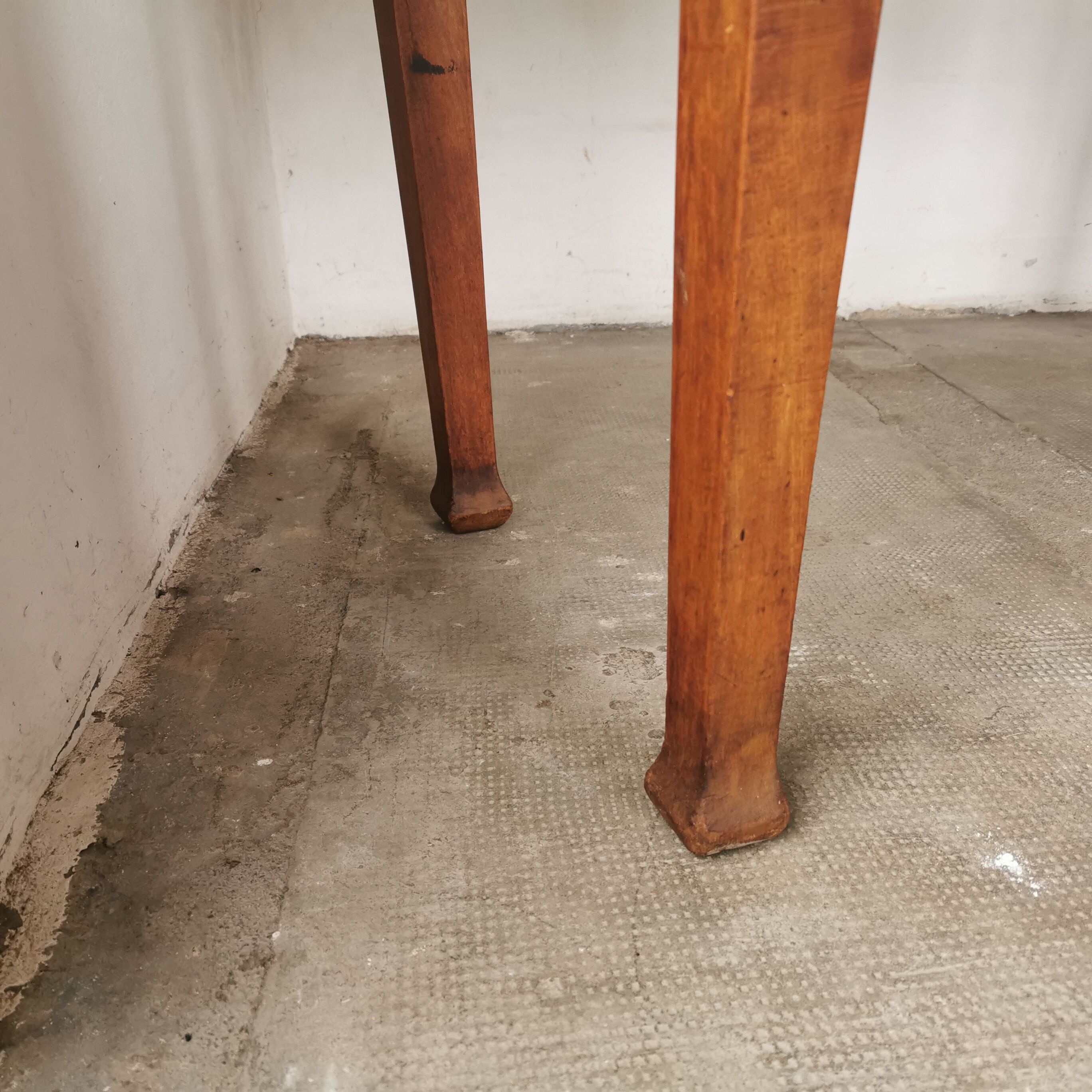 Oak bistro table circa 1900