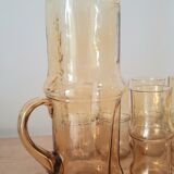Vintage amber orangeade service