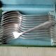 Box of 12 silver metal cutlery 84 G Apollo