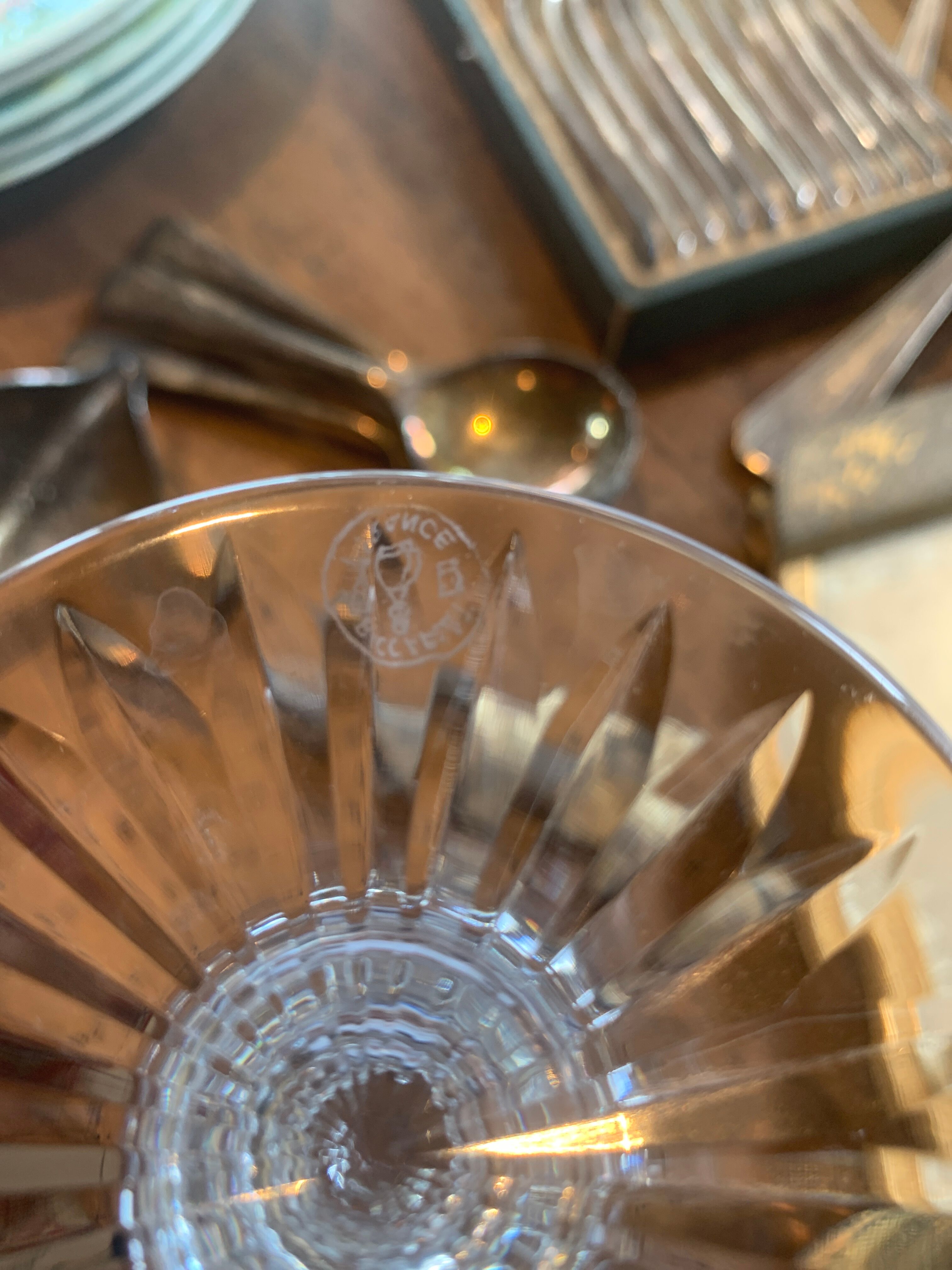 Série de 5 verres à eau en cristal de Baccarat