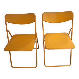 Two ikea folding chairs, niels gammelgaard