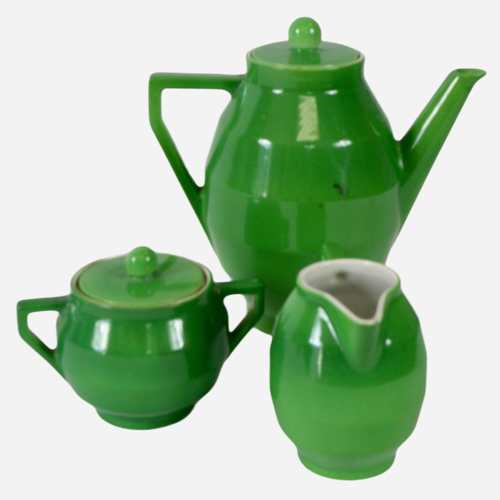 Coffee service Verde design Guido Aldoviz for Laveno, 30s