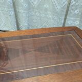 Wood and glass coffee table