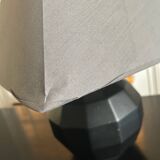 black ceramic lamp from the 80s