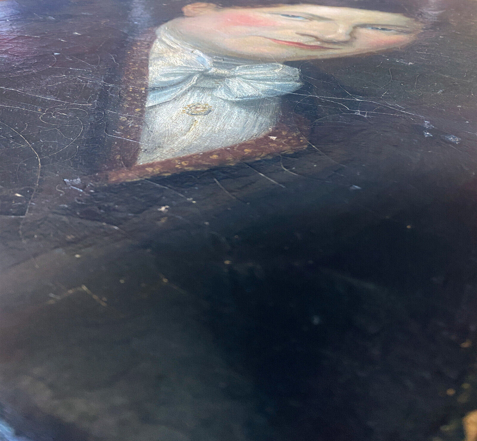 Painting "Portrait of a nobleman with a bow tie" XIX° HST (for restoration)