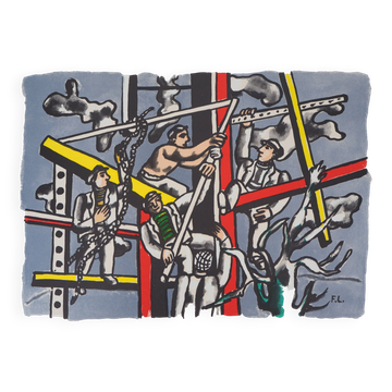 Fernand LEGER: The Builders, Signed Lithograph