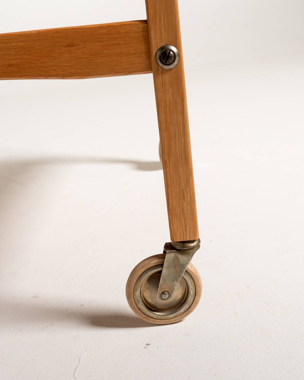 Scandinavian Oak Serving Trolley, 1960s