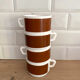4 tasses Arcopal Cafés Negresco