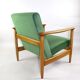 Fauteuil vert par Edmund Homa, années 1970