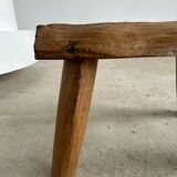 Stool in blond teak