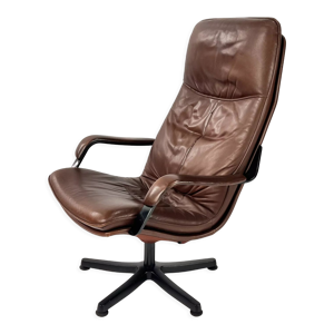 Fauteuil en cuir vintage