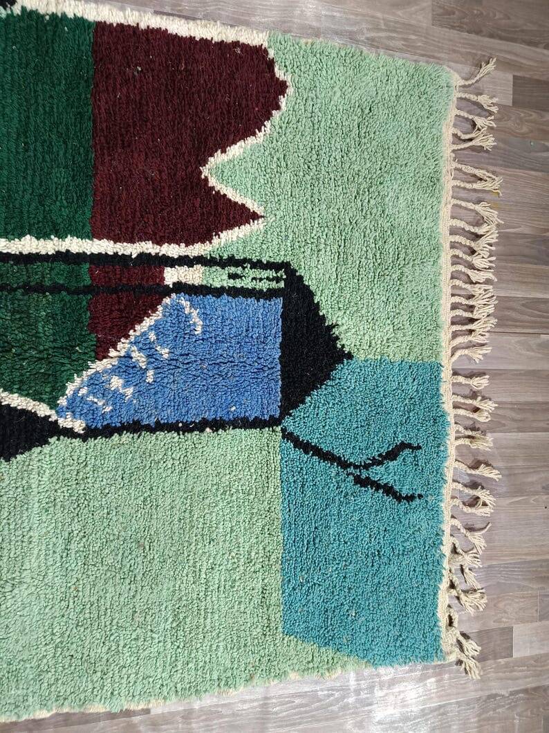 Handmade Berber rug, traditional Moroccan style