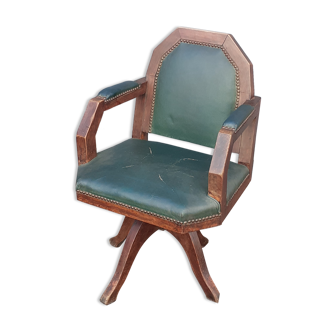 Vintage swivel old administrative office chair