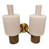 Jo Hammerborg "Nordlys" wall lamp, with double "arm" designed in 1963 and manufactured by Fog&Mørup