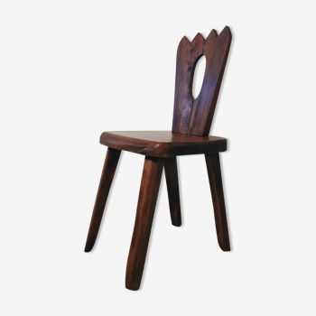 A brutalist elm chair 1960